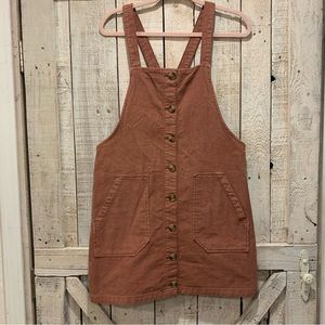 American Eagle Corduroy Overall Dress